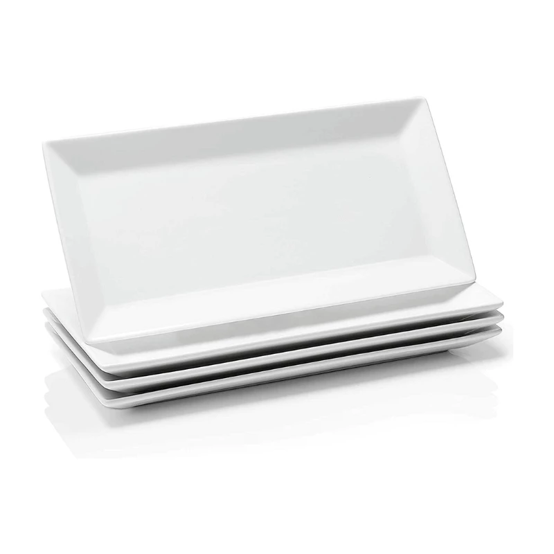 Buy π Sweese Stackable Rectangular Platters, Set of 4 β 1 Buy π Sweese Stackable Rectangular Platters, Set of 4 β