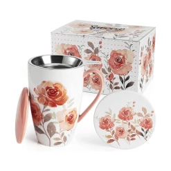 Best Sale โญ Sweese Rosa Tea Infuser Mug with Coaster ๐คฉ
